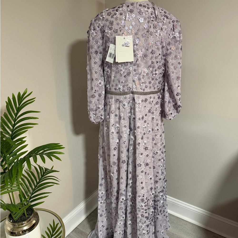 Mac Duggal Lavender Sequin Floral Gown size 14 NWT $698 - Picture 8 of 12